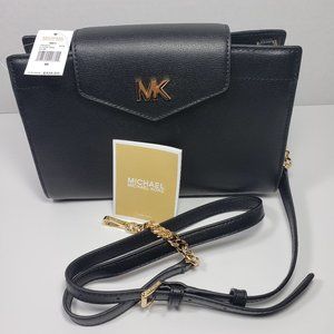 Michael Kors Mott Leather Large Clutch Crossbody
